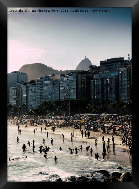 Copacabana, Rio de Janeiro, Brazil Framed Print by Alexandre Rotenberg