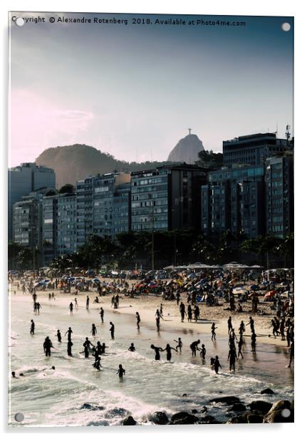Copacabana, Rio de Janeiro, Brazil Acrylic by Alexandre Rotenberg