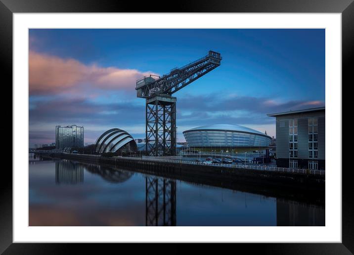 Glasgow Sunrise Framed Mounted Print by overhoist 