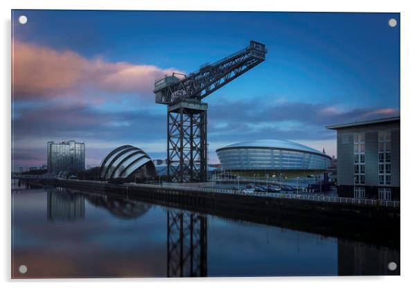 Glasgow Sunrise Acrylic by overhoist 