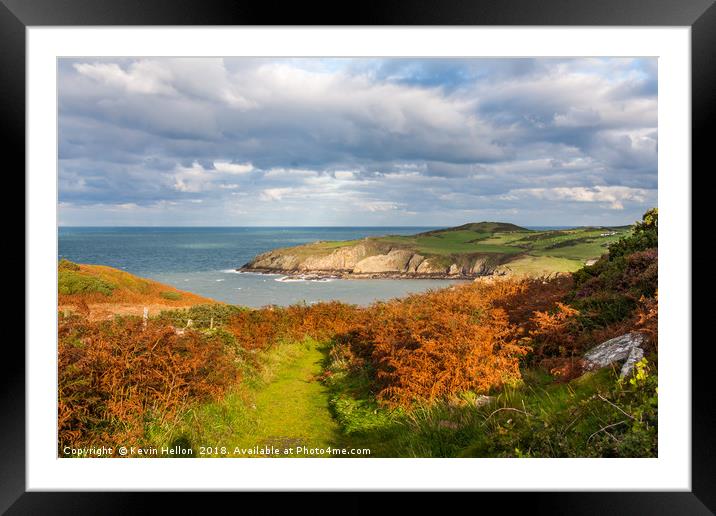 Porth Wen Framed Mounted Print by Kevin Hellon