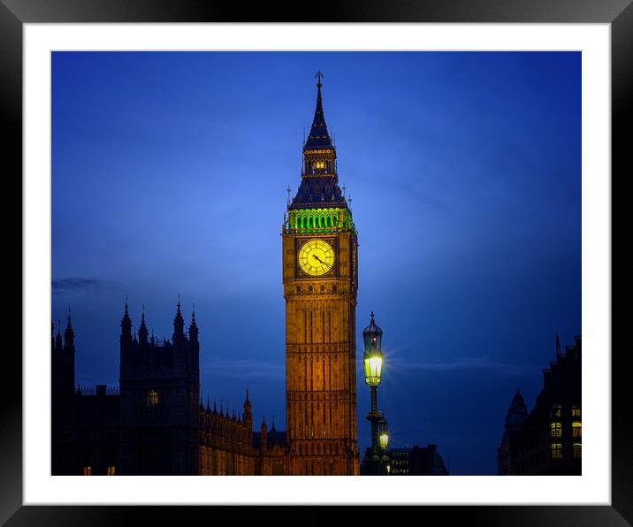 Big Ben Framed Mounted Print by Victor Burnside