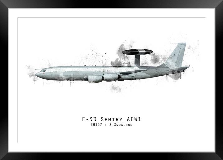 E3D Sentry Sketch - ZH107 Framed Mounted Print by J Biggadike
