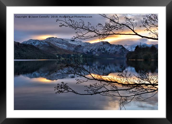 Ullswater Sunset Framed Mounted Print by Jason Connolly
