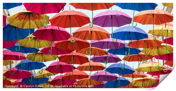 Umbrellas! Print by Carolyn Eaton