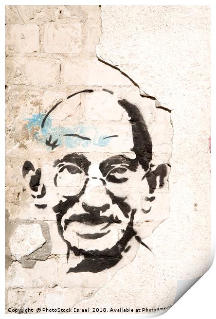 Mahatma Gandhi  Print by PhotoStock Israel