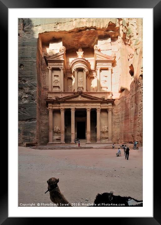 Jordan, Petra the Treasury  Framed Mounted Print by PhotoStock Israel