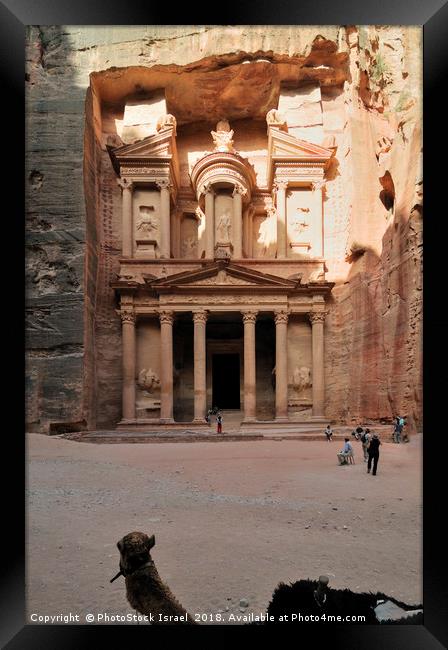 Jordan, Petra the Treasury  Framed Print by PhotoStock Israel