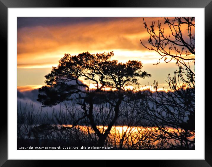 Ayrshire Sunset Framed Mounted Print by James Hogarth