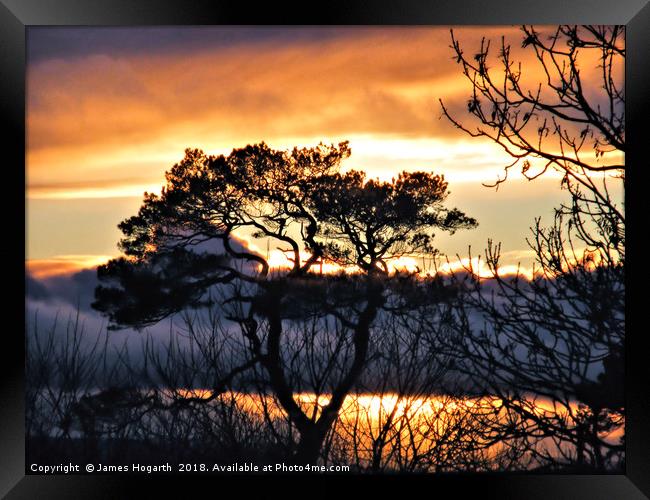 Ayrshire Sunset Framed Print by James Hogarth