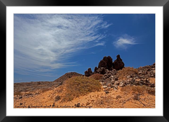 Standing crags Framed Mounted Print by Stephen Prosser