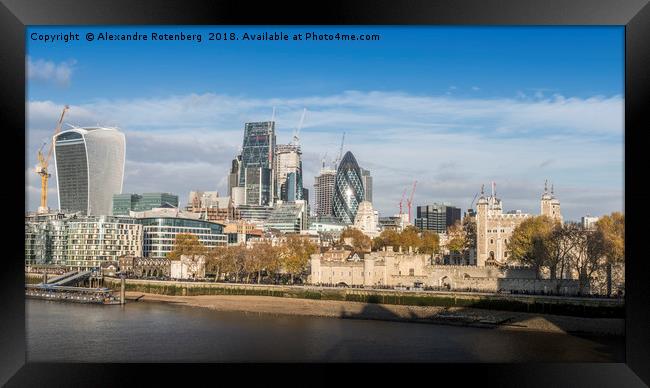 Tower of London and City of London  Framed Print by Alexandre Rotenberg