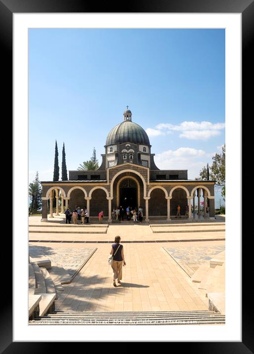 Israel, Galilee, Church of the Beatitudes  Framed Mounted Print by PhotoStock Israel