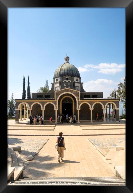 Israel, Galilee, Church of the Beatitudes  Framed Print by PhotoStock Israel