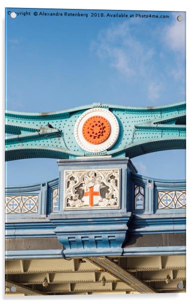 Detail of facade of London Bridge, UK Acrylic by Alexandre Rotenberg