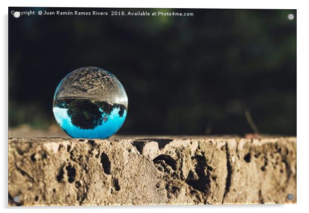 Reflections in the crystal ball Acrylic by Juan Ramón Ramos Rivero