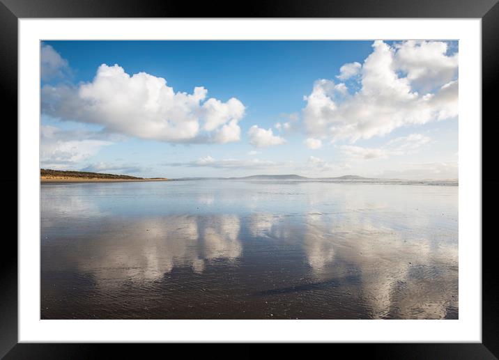 Clear silvered reflections Framed Mounted Print by Ramas King