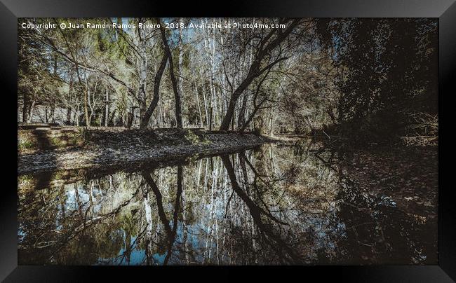 Reflections in the river Framed Print by Juan Ramón Ramos Rivero