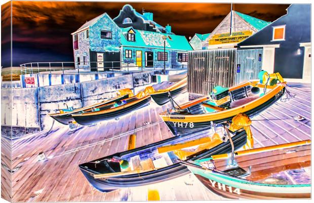 Fishing boats at Sheringham Canvas Print by Gary Pearson