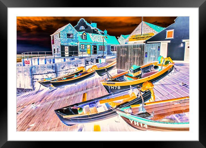 Fishing boats at Sheringham Framed Mounted Print by Gary Pearson