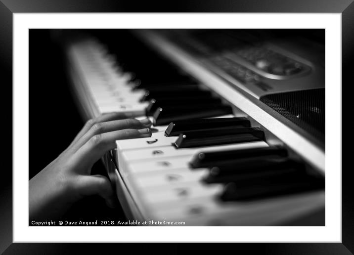 From little fingers come great musicians... Framed Mounted Print by Dave Angood