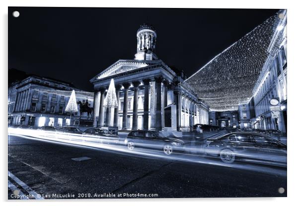 Majestic Royal Exchange Square Acrylic by Les McLuckie