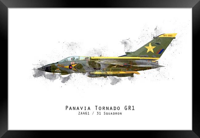 Tornado Sketch - ZA461 Framed Print by J Biggadike