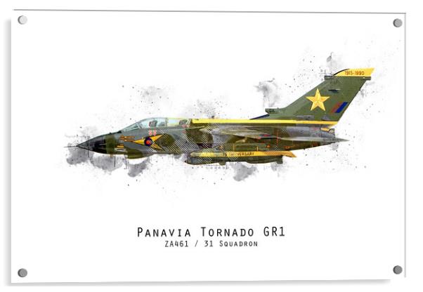 Tornado Sketch - ZA461 Acrylic by J Biggadike