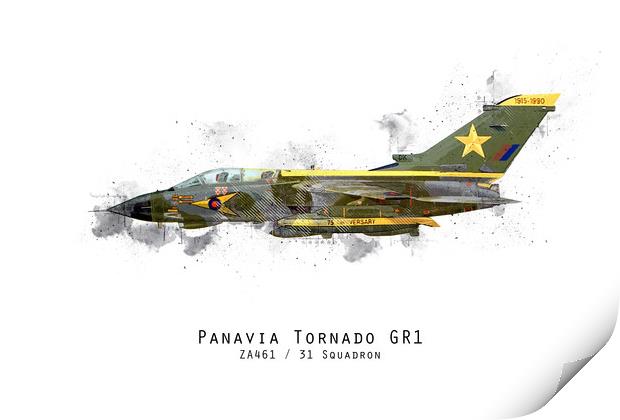 Tornado Sketch - ZA461 Print by J Biggadike