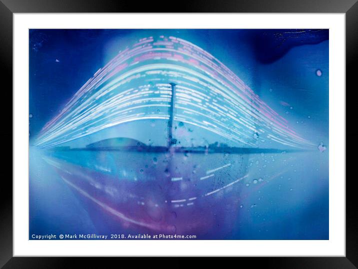 Glasgow Science Centre -  a Four Month Solargraph Framed Mounted Print by Mark McGillivray
