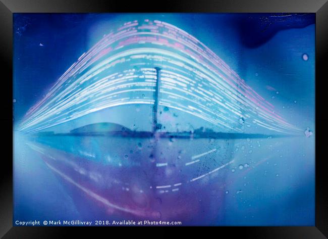 Glasgow Science Centre -  a Four Month Solargraph Framed Print by Mark McGillivray