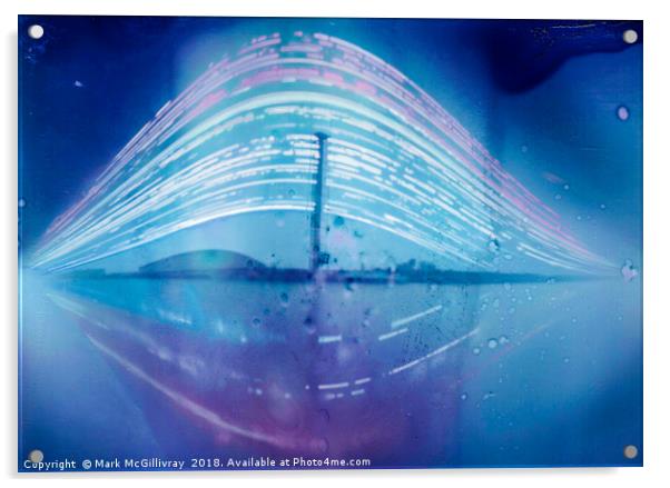 Glasgow Science Centre -  a Four Month Solargraph Acrylic by Mark McGillivray