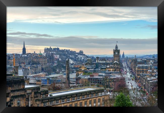 The City of Edinburgh Skyline Framed Print by Miles Gray
