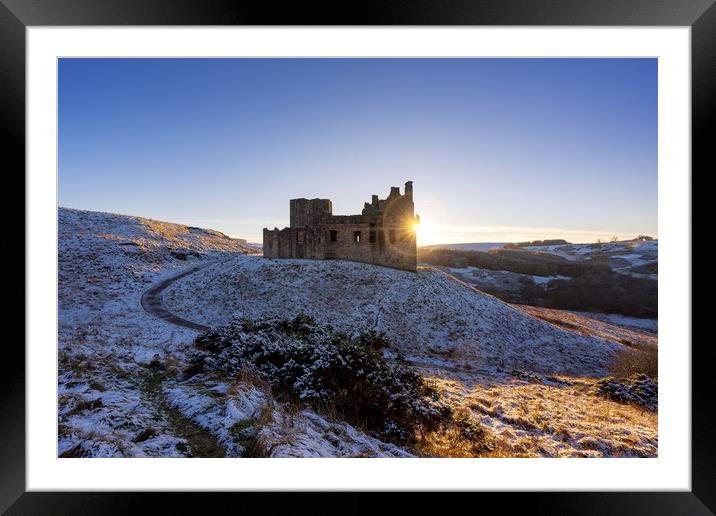 A burst of light from Crichton Castle Framed Mounted Print by Miles Gray