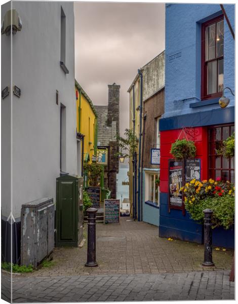 Tenby Alley, Pembrokeshire, Wales, UK Canvas Print by Mark Llewellyn