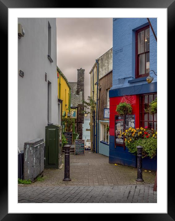 Tenby Alley, Pembrokeshire, Wales, UK Framed Mounted Print by Mark Llewellyn
