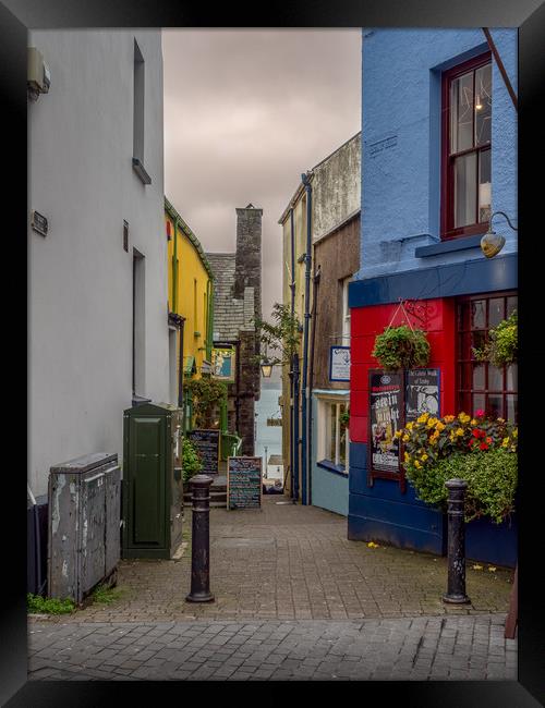 Tenby Alley, Pembrokeshire, Wales, UK Framed Print by Mark Llewellyn