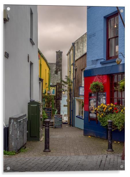 Tenby Alley, Pembrokeshire, Wales, UK Acrylic by Mark Llewellyn
