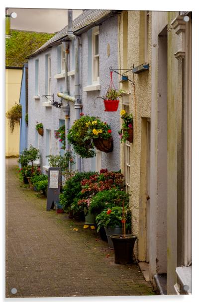 Tenby Street, Pembrokeshire, Wales, UK Acrylic by Mark Llewellyn