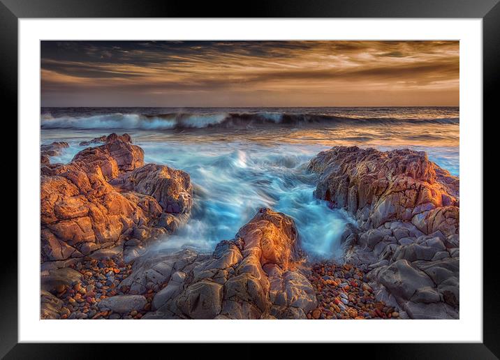 Bracelet Bay Gower Framed Mounted Print by Leighton Collins