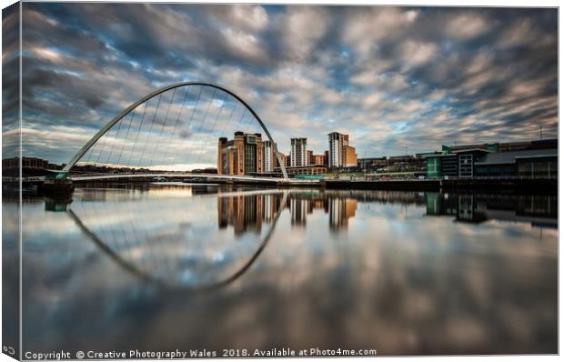 Newcastle Cityscape Canvas Print by Creative Photography Wales