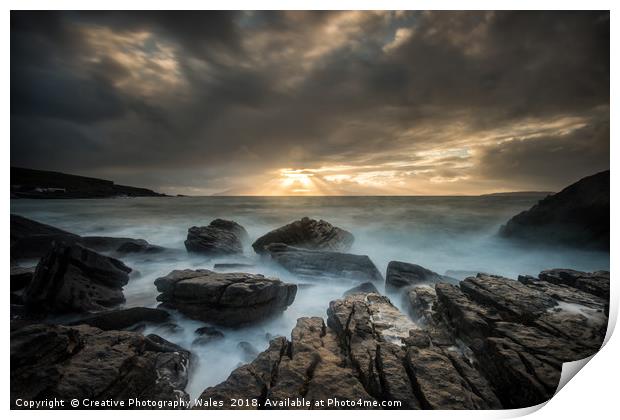Elgol Winter Light, Isle of Skye Print by Creative Photography Wales