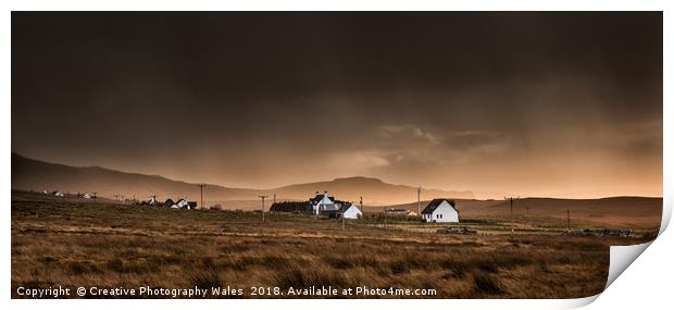 Kilmuir Landscape Isle of Skye Print by Creative Photography Wales