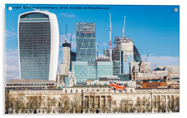 City of London, UK Acrylic by Alexandre Rotenberg
