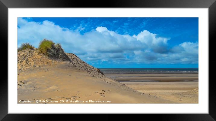 Formby Point Framed Mounted Print by Rob Mcewen
