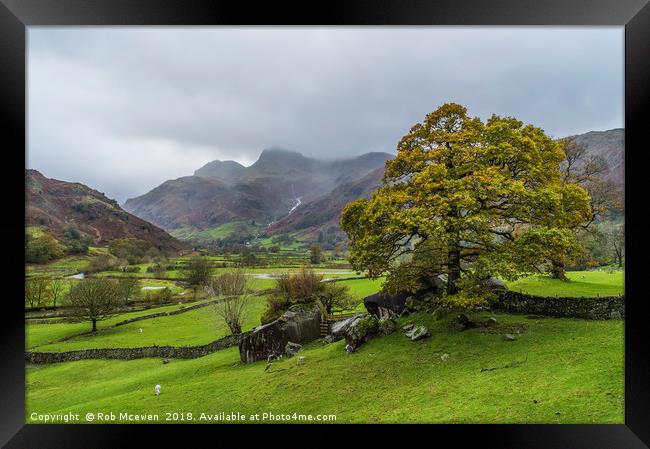 The Langdale valley Framed Print by Rob Mcewen