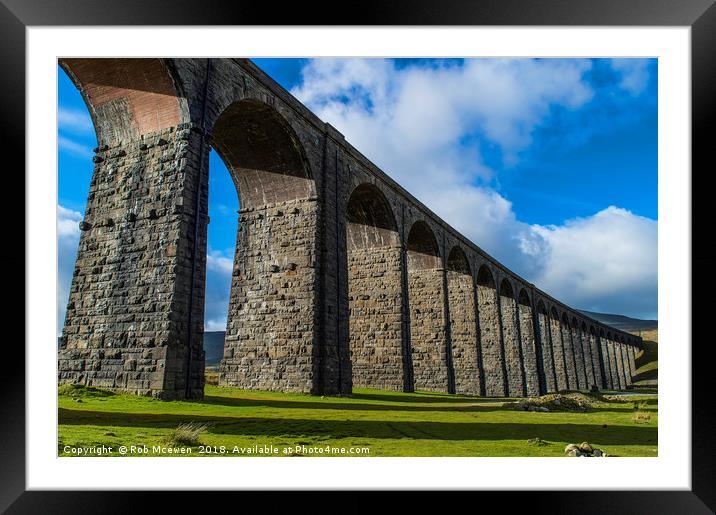 The Ribblehead Viaduct Framed Mounted Print by Rob Mcewen