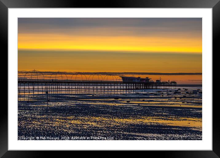 Southport Pier Merseyside Framed Mounted Print by Rob Mcewen
