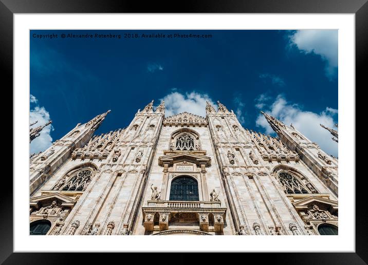 Duomo Cathedral, Milan, Italy Framed Mounted Print by Alexandre Rotenberg