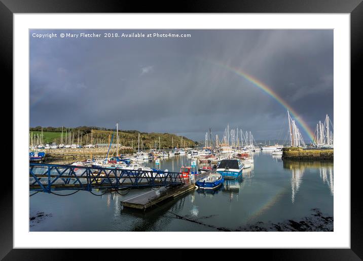 Mylor Yacht Harbour Framed Mounted Print by Mary Fletcher